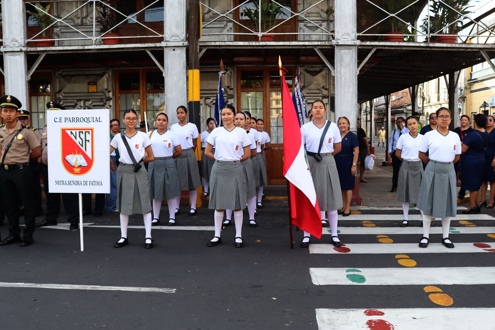 Delegación del colegio en formación
